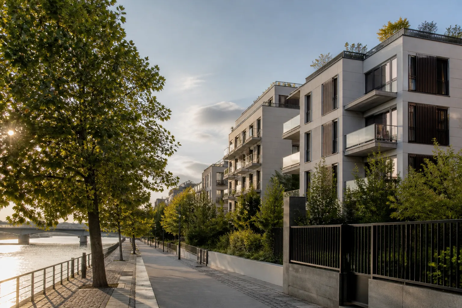 Residences neuves pres de la Seine a Argenteuil