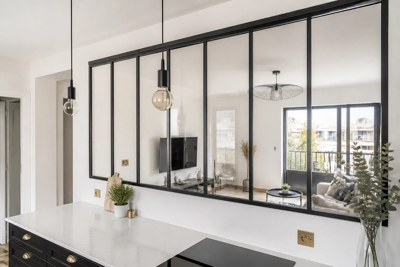 Verriere interieure d un appartement neuf