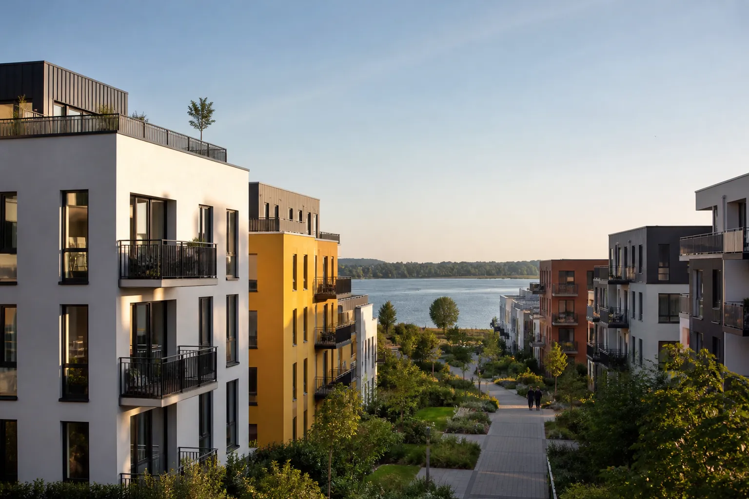 Nouveau quartier residentiel en bord de Garonne a Begles