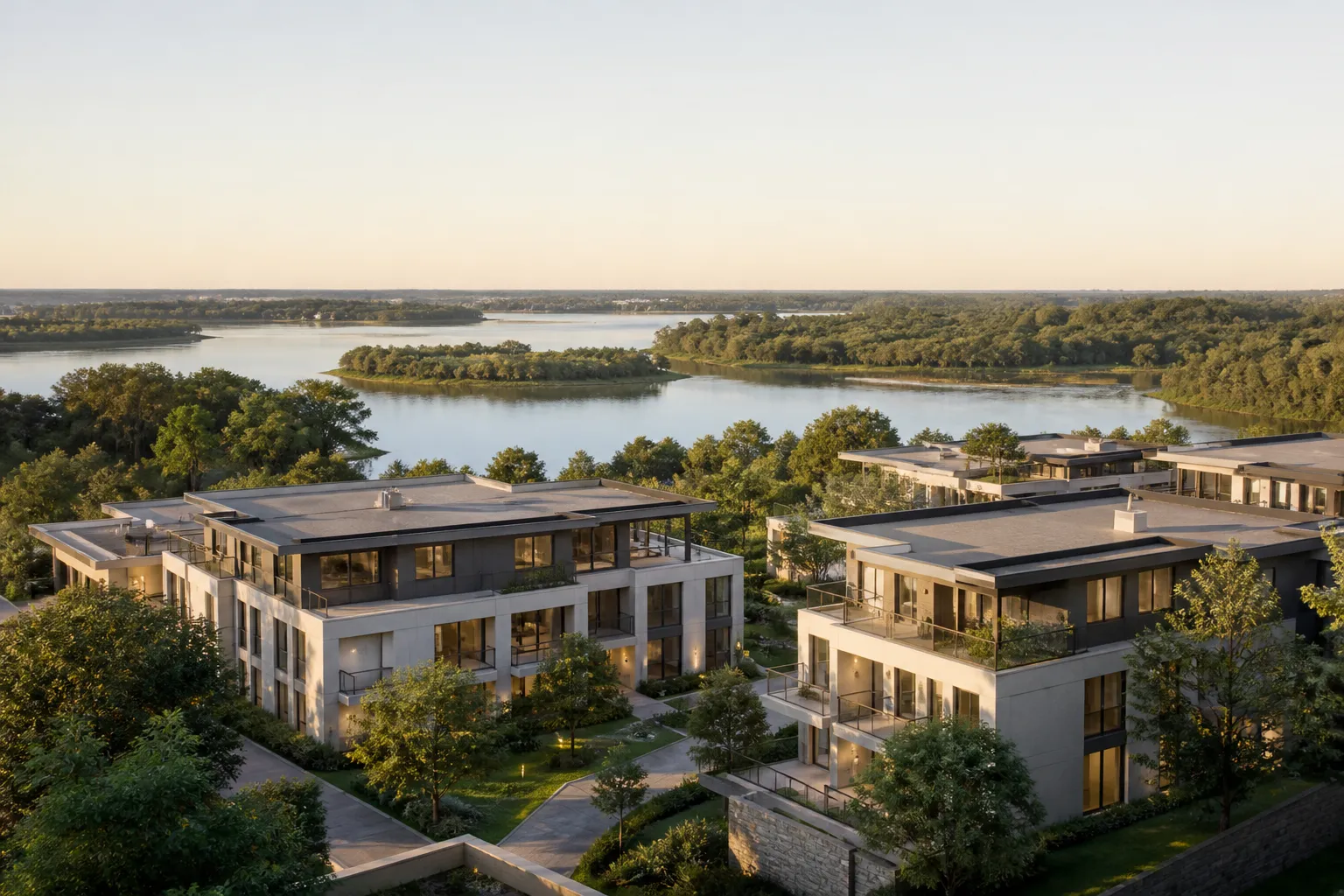 Residences neuves pres d un plan d eau a Cergy