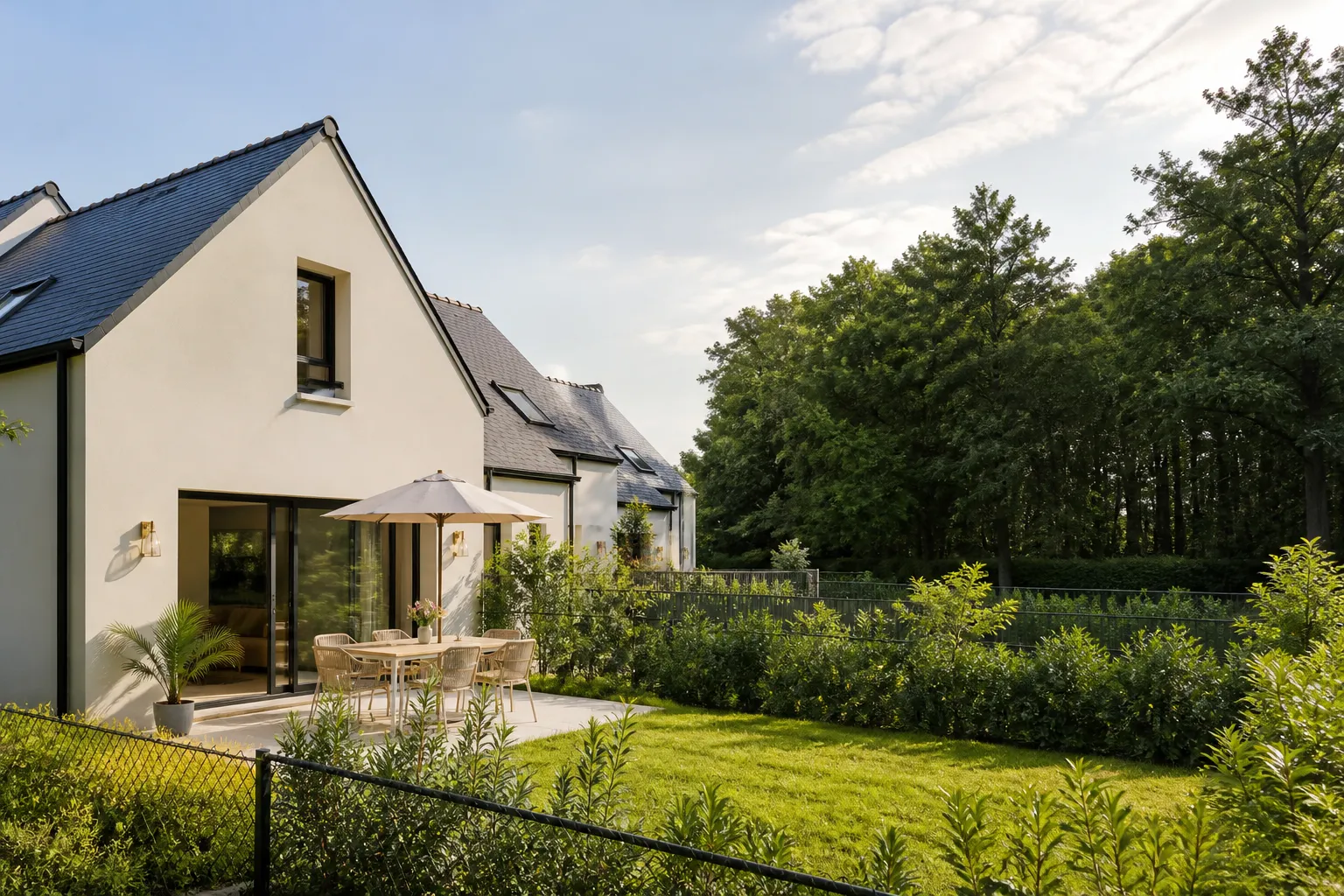 Residence neuve en lisiere de bois a Chantepie