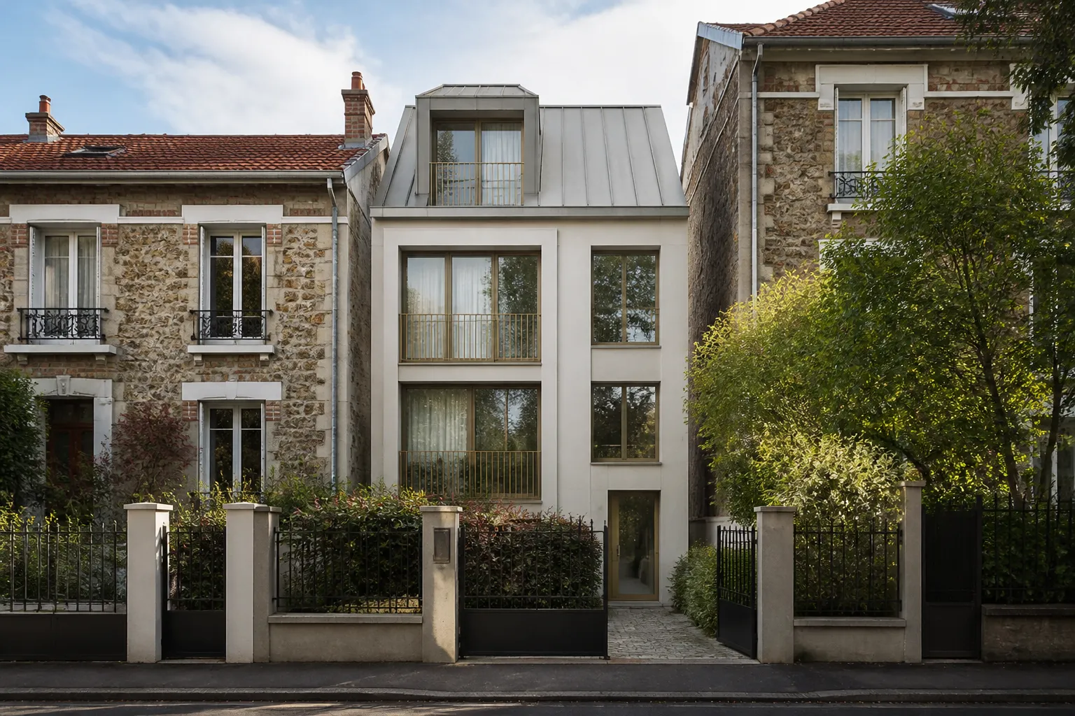 Petite residence neuve dans un quartier pavillonnaire a Drancy