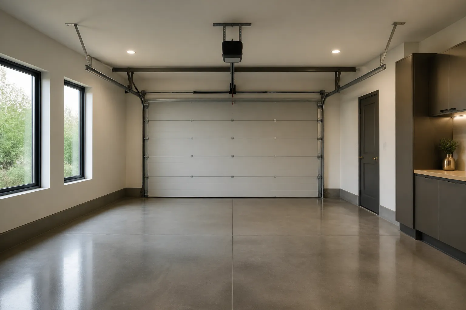 Dalle beton d un garage neuf