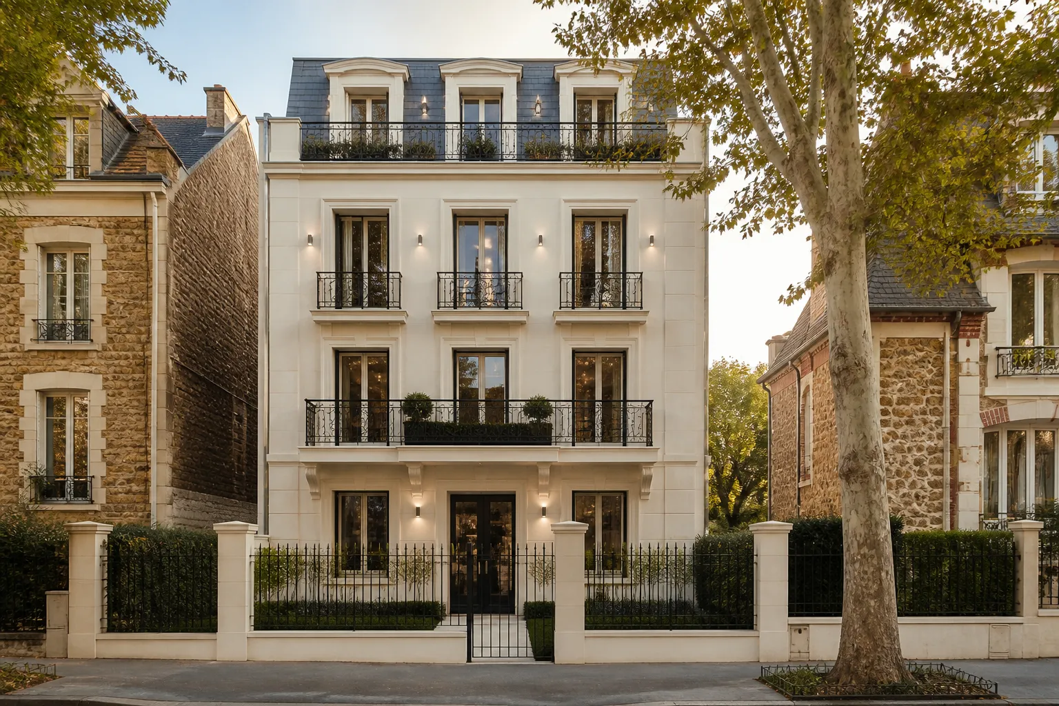 Petite residence neuve dans une rue residentielle au Perreux-sur-Marne