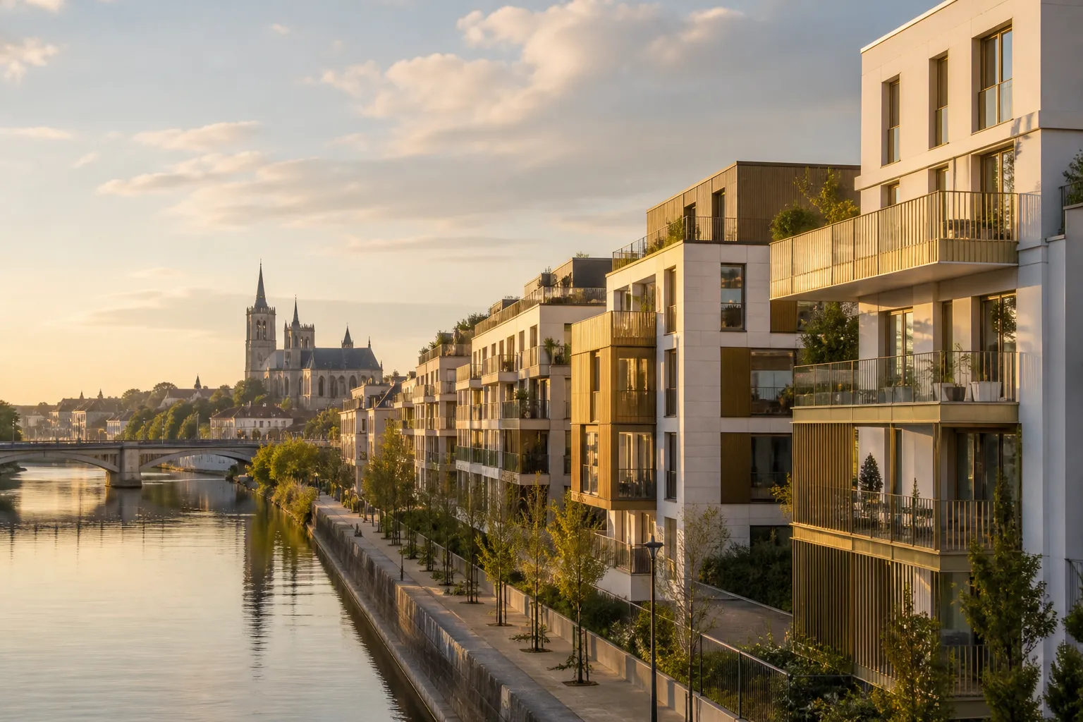 Logements neufs pres de la Seine a Mantes-la-Jolie
