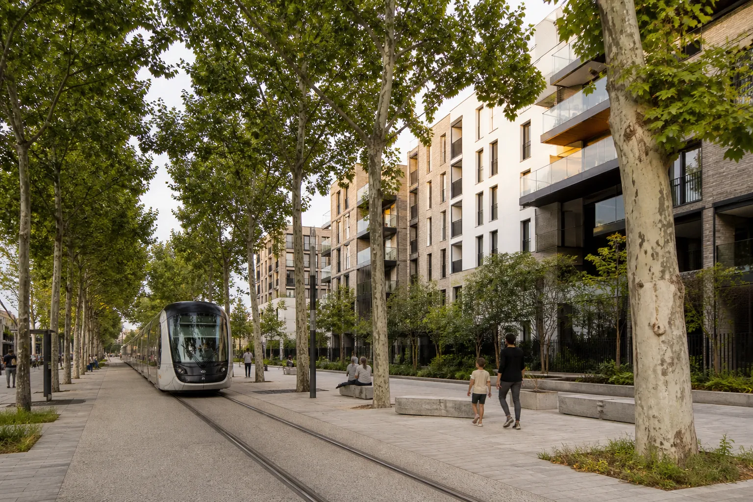 Nouveau quartier residentiel dans le nord de Marseille
