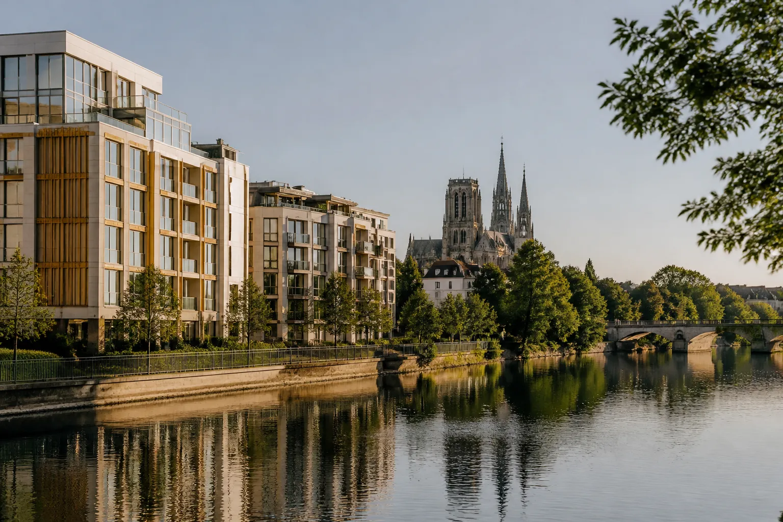 Residences neuves pres de la Marne a Meaux