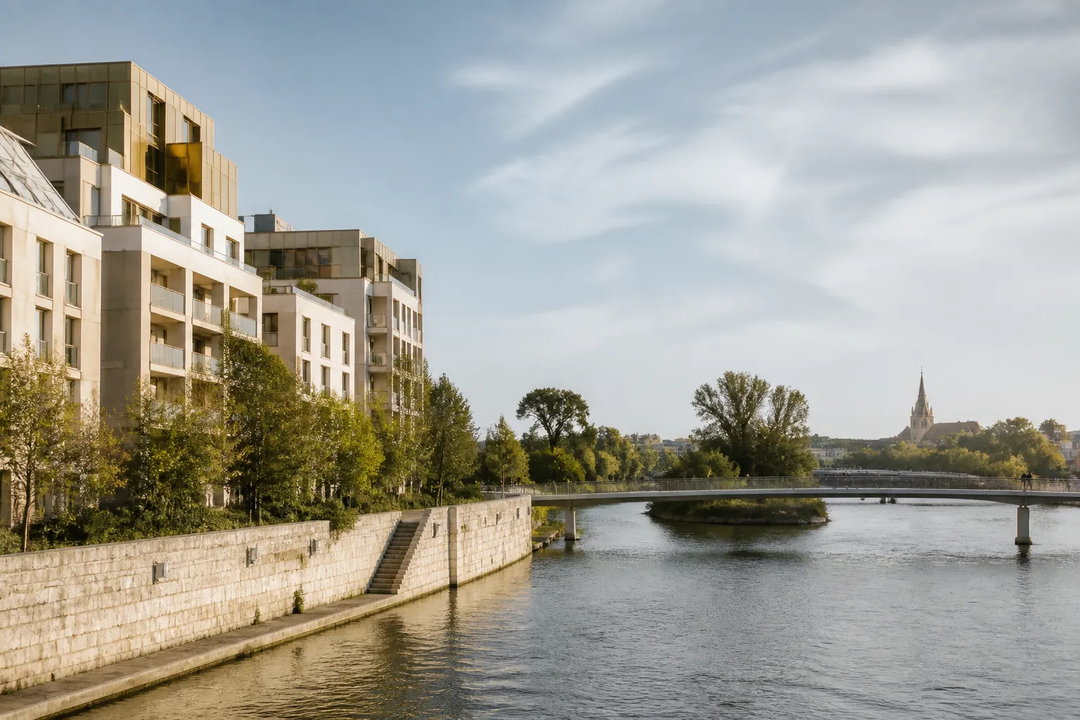 Residences neuves pres de la Seine a Melun