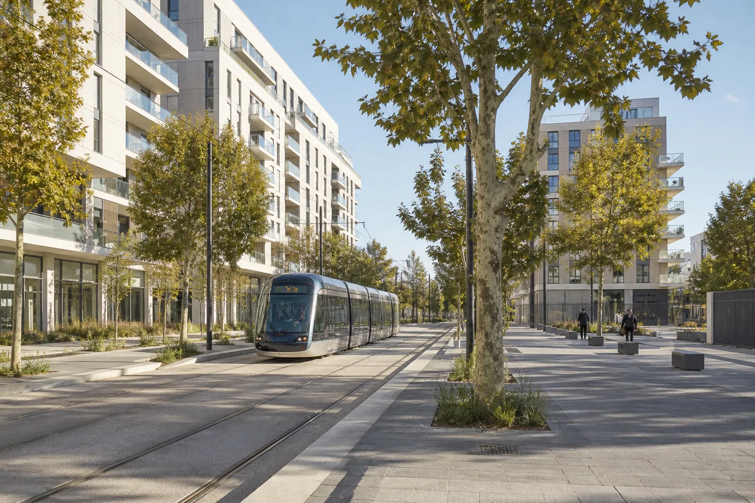 Nouvel ecoquartier residentiel a Montpellier