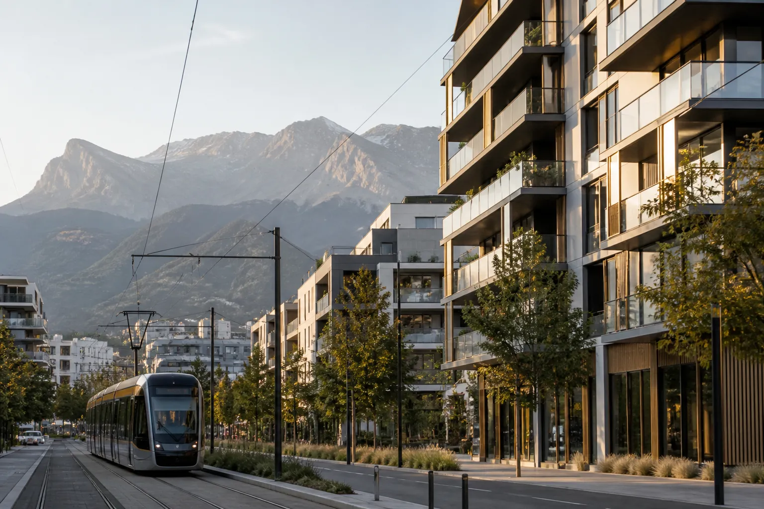 Nouveau quartier residentiel dans l ouest de Nice