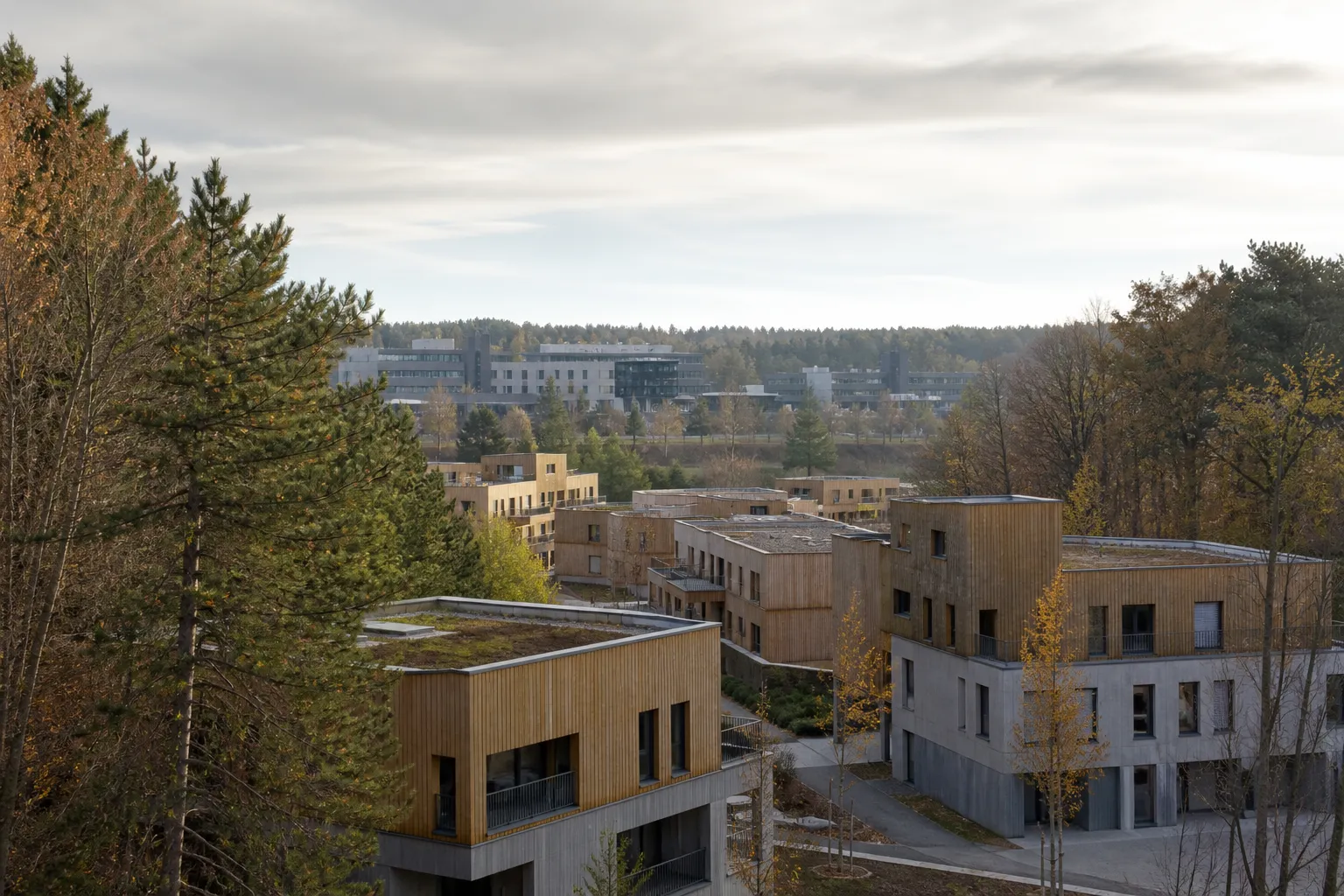 Nouveau quartier de logements pres du plateau de Saclay
