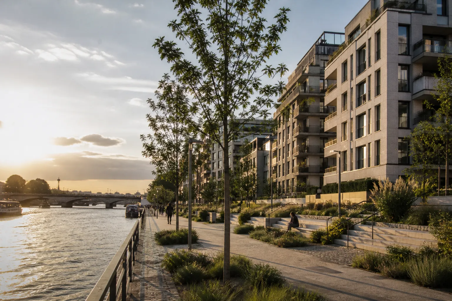 Immeubles neufs pres de la Seine dans le 12e arrondissement