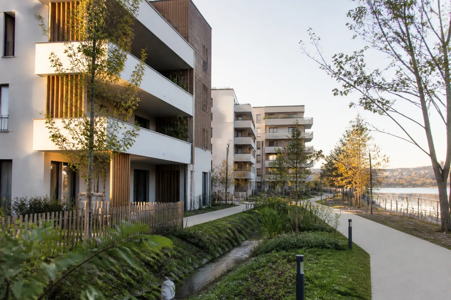 Nouveau quartier residentiel au sud de la Loire a Reze