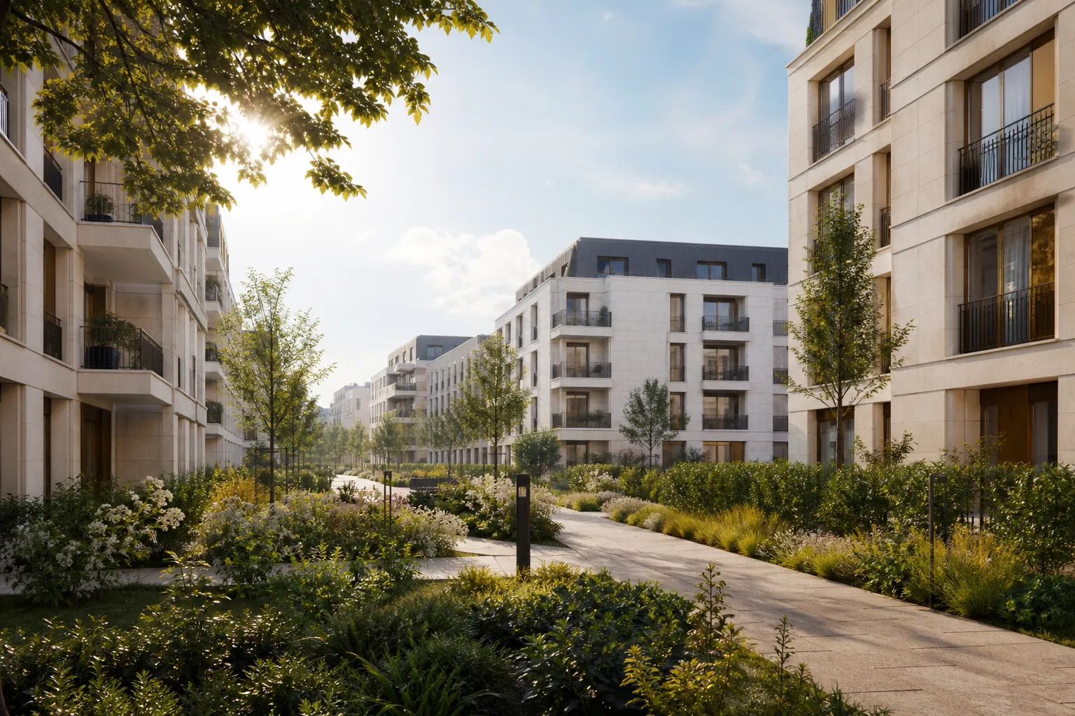 Nouveau quartier residentiel a Saint-Cyr-l Ecole