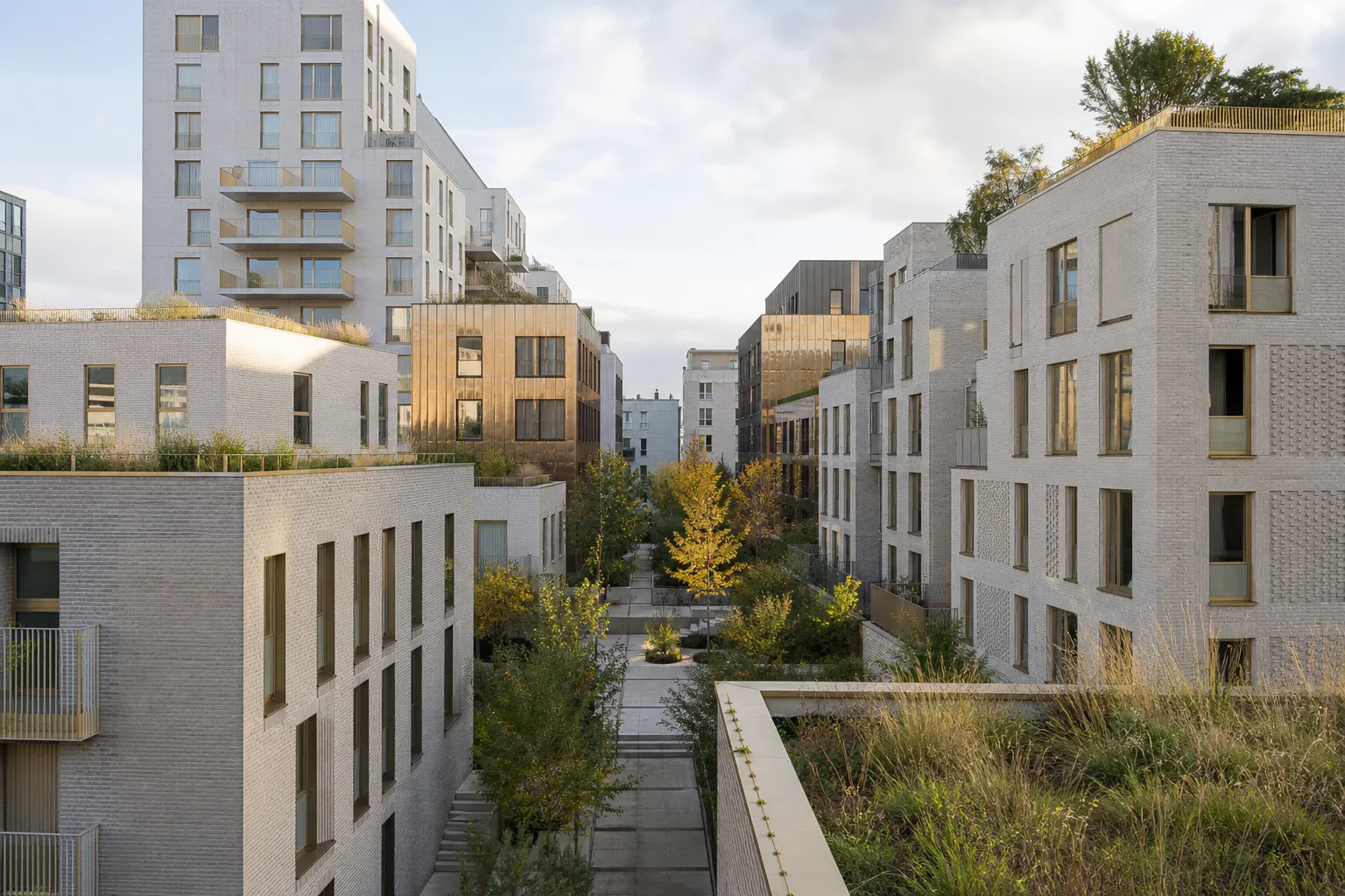 Nouveau quartier de logements a Saint-Denis