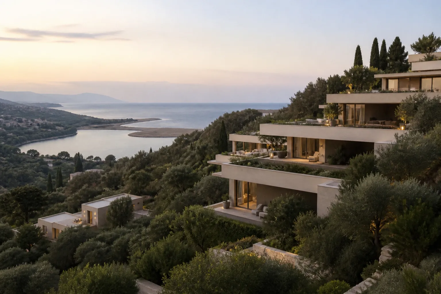 Residences neuves sur les collines de Saint-Laurent-du-Var