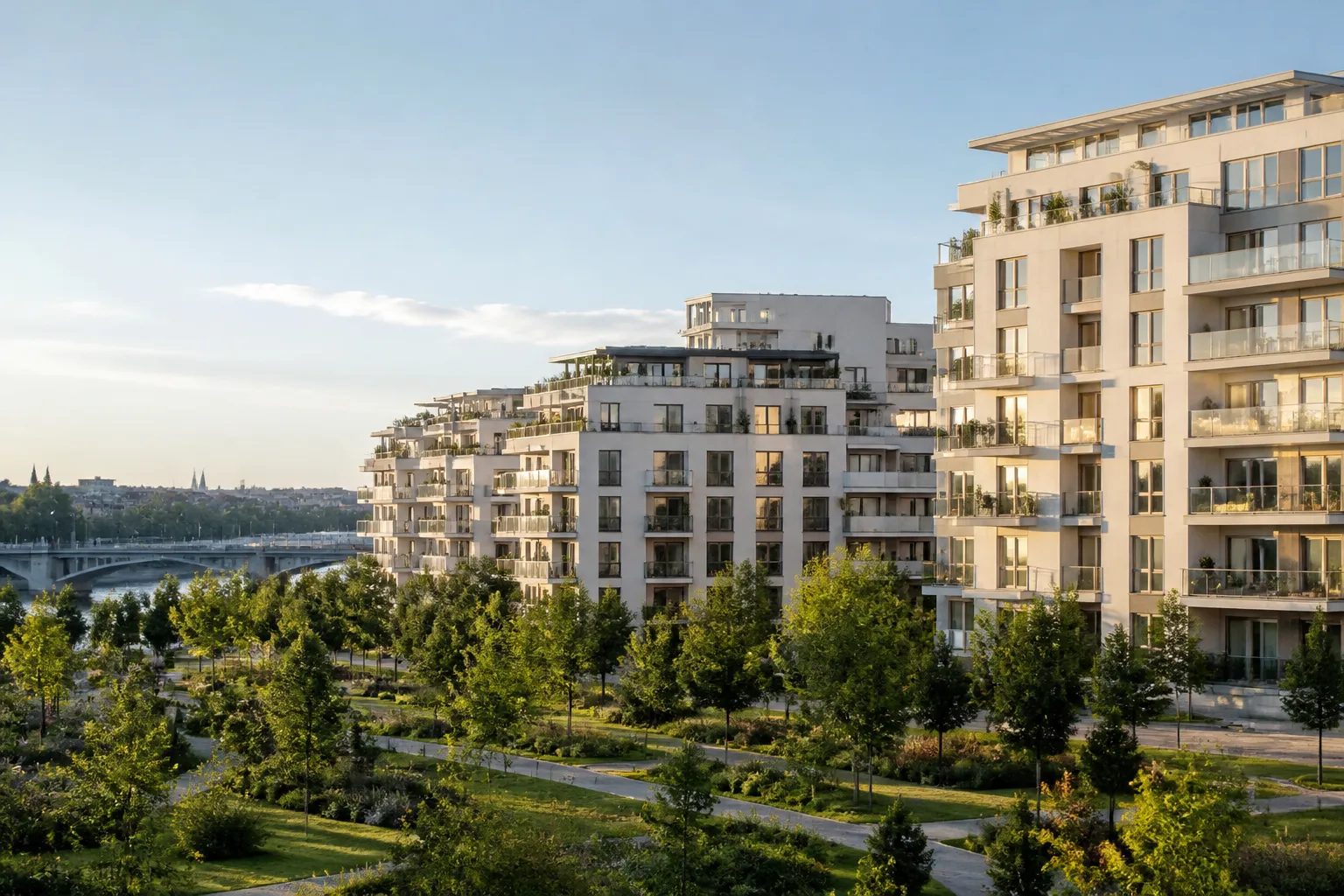 Residences neuves pres de la Seine a Saint-Ouen