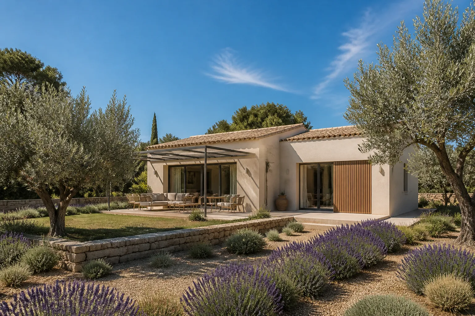 Residence neuve entouree d oliviers a Salon-de-Provence