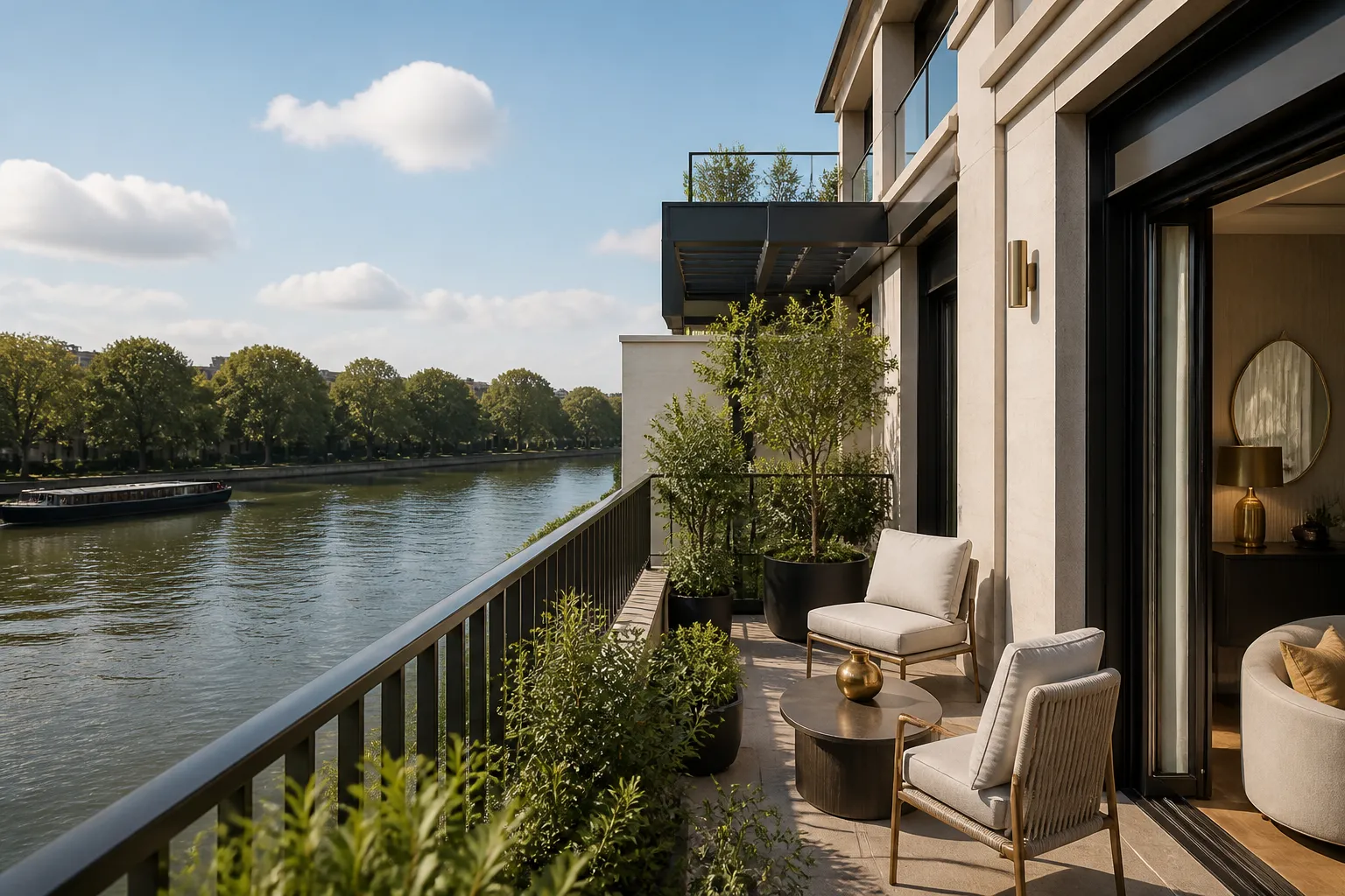 Residence neuve en bord de Seine a Sartrouville