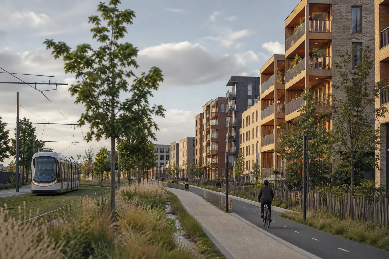 Nouveau quartier residentiel a Toulouse
