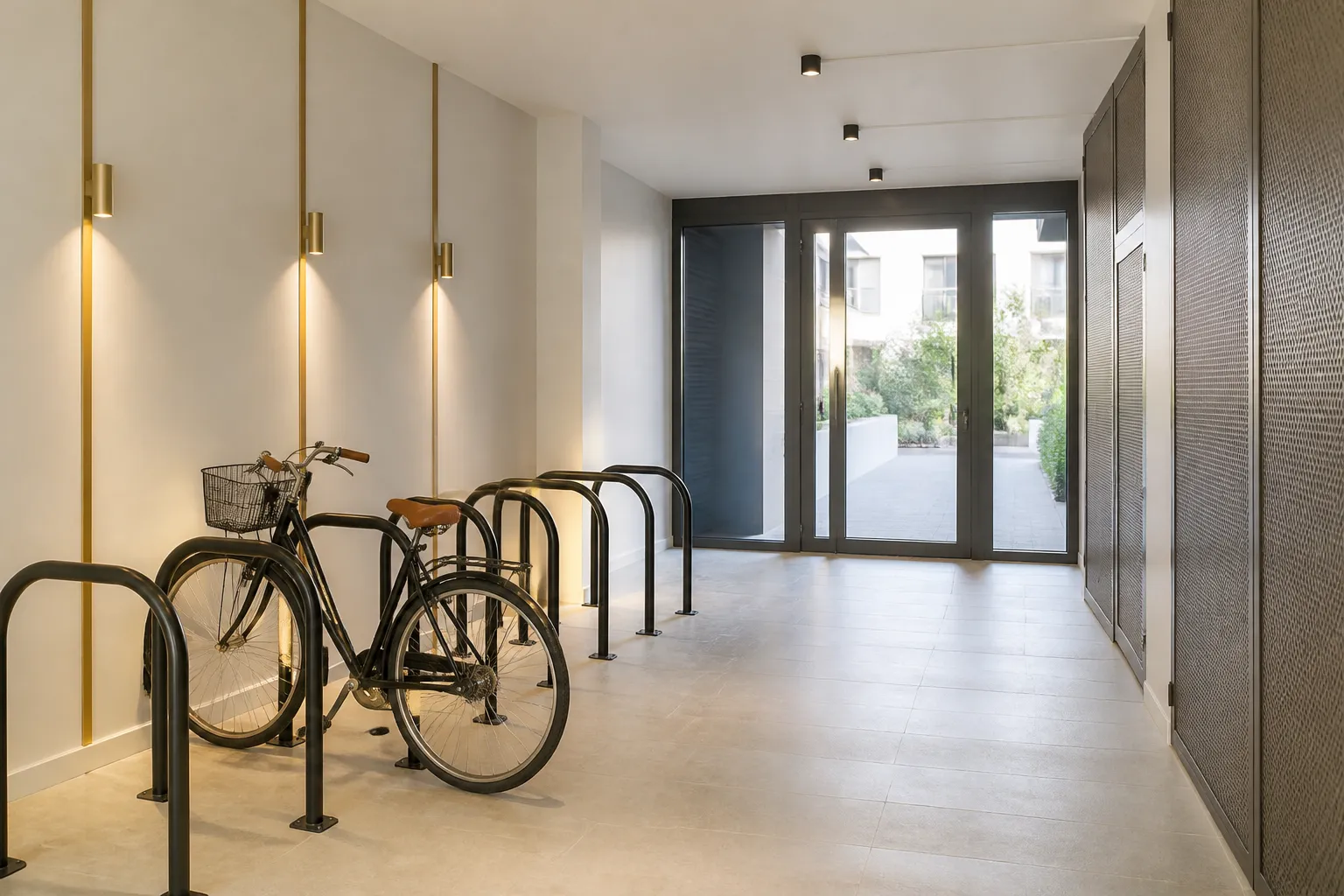 Local a velos d une residence neuve